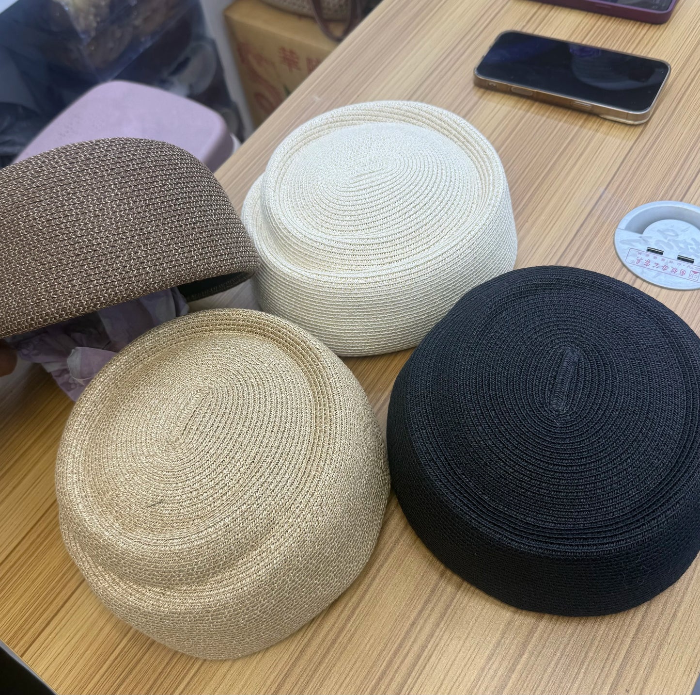 Women's Straw Beret Sun Hat | French Fedora Spring Summer Cap