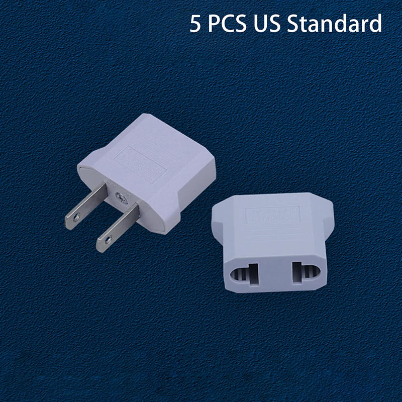 New 5/10Pcs Us To Eu Conversion Plug Eu To Us Us To Au Flat Plug To Dual Use Peaceful Pleasures Health and Wellness 0 A1 5pcs