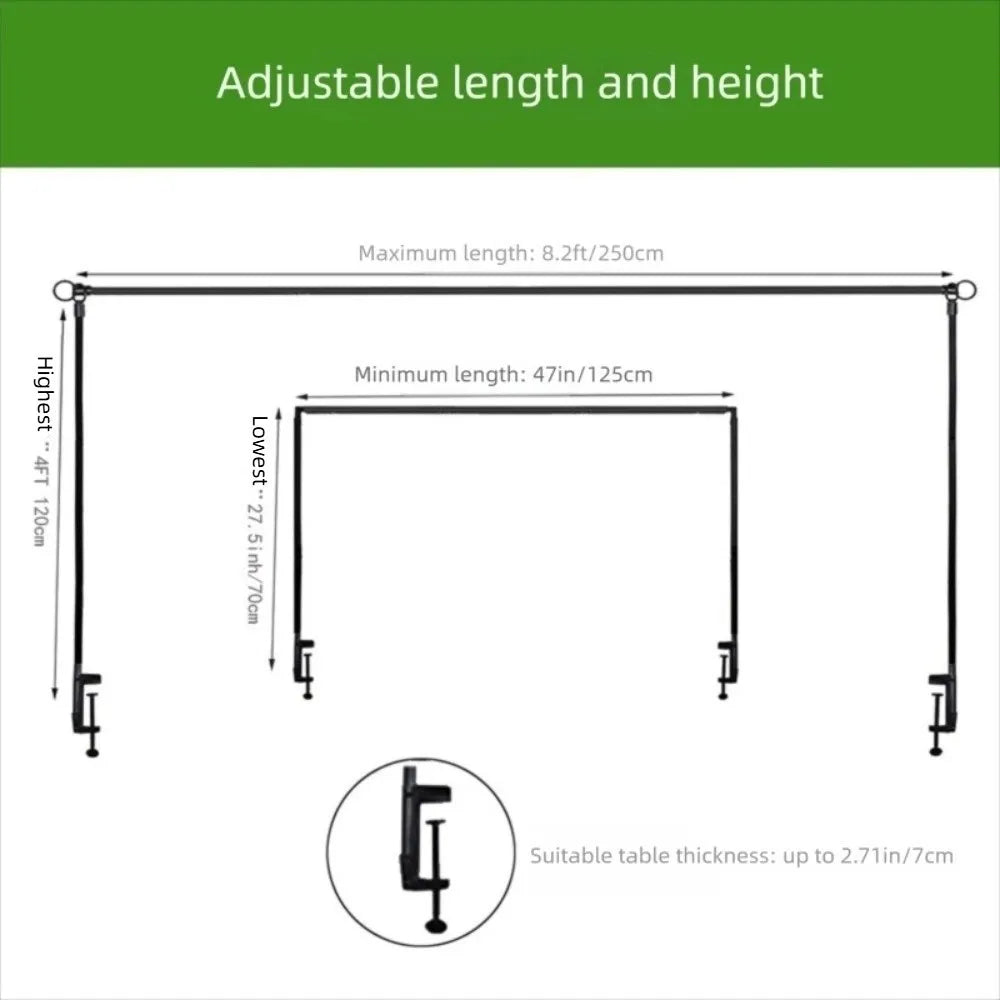 Adjustable Table Arch Stand with Clamps 31–98" | Wedding Party