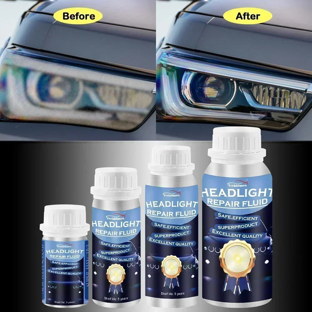 800ml Headlights Liquid Polymer Headlight Chemical Polish Repair Fluid Refurbishment Scratch Repair Polishing Headlights Kit Peaceful Pleasures Health and Wellness