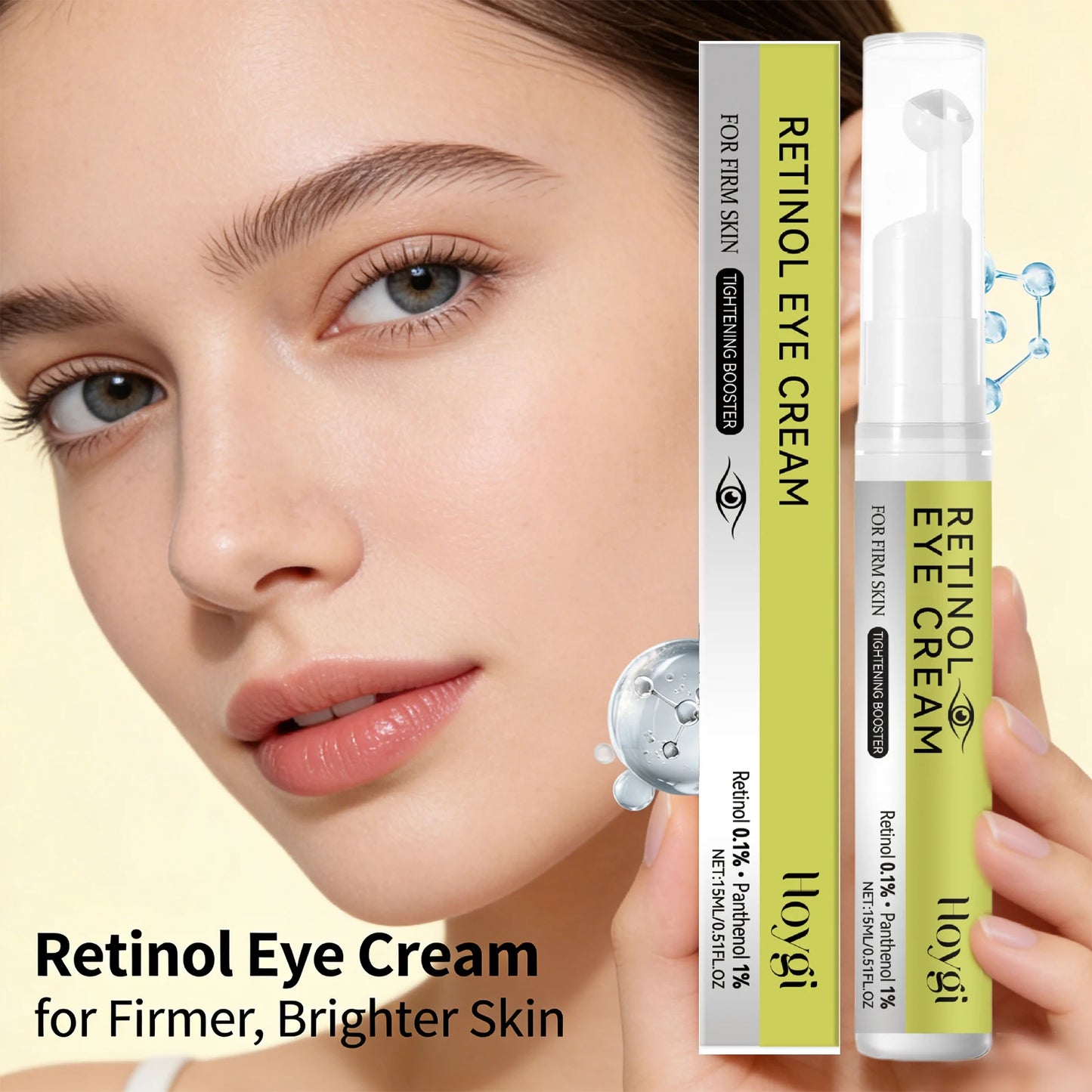 0.1% Retinol Eye Essence for Firming Eye Skin Relieve Dryness Improve Dark Circles Light Eye Bag Reduce Fine Line Eye Care Cream Peaceful Pleasures Health and Wellness