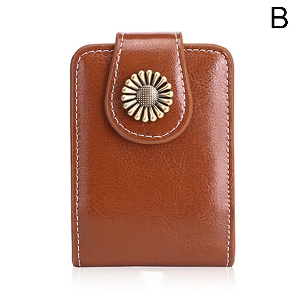 Mini Makeup Bag Portable Lipstick Cosmetic Bag High Quality Genuine Leather Lipstick Packet Lipsticks Storage Pouch With Mirror Peaceful Pleasures Health and Wellness Brown