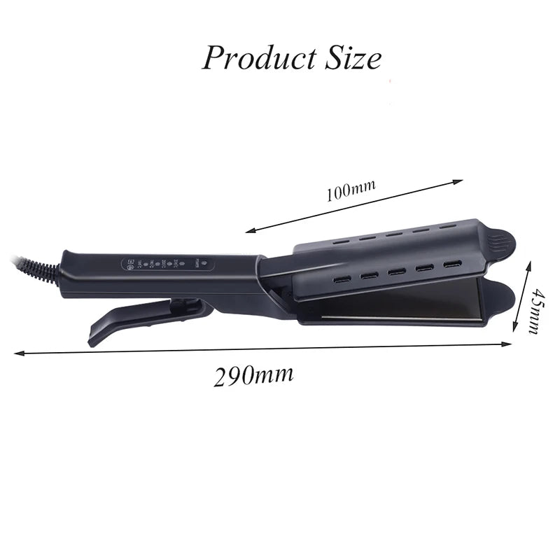 Negative Ion Hair Straightener Crush Tourmaline Ceramic Coat Flat Iron Shiny Hair Straightener Beauty Salon Tool Wholesale Peaceful Pleasures Health and Wellness