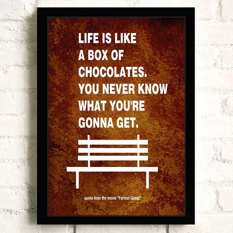 Forrest Gump Classic Movie Canvas Wall Art Poster | Home Decor