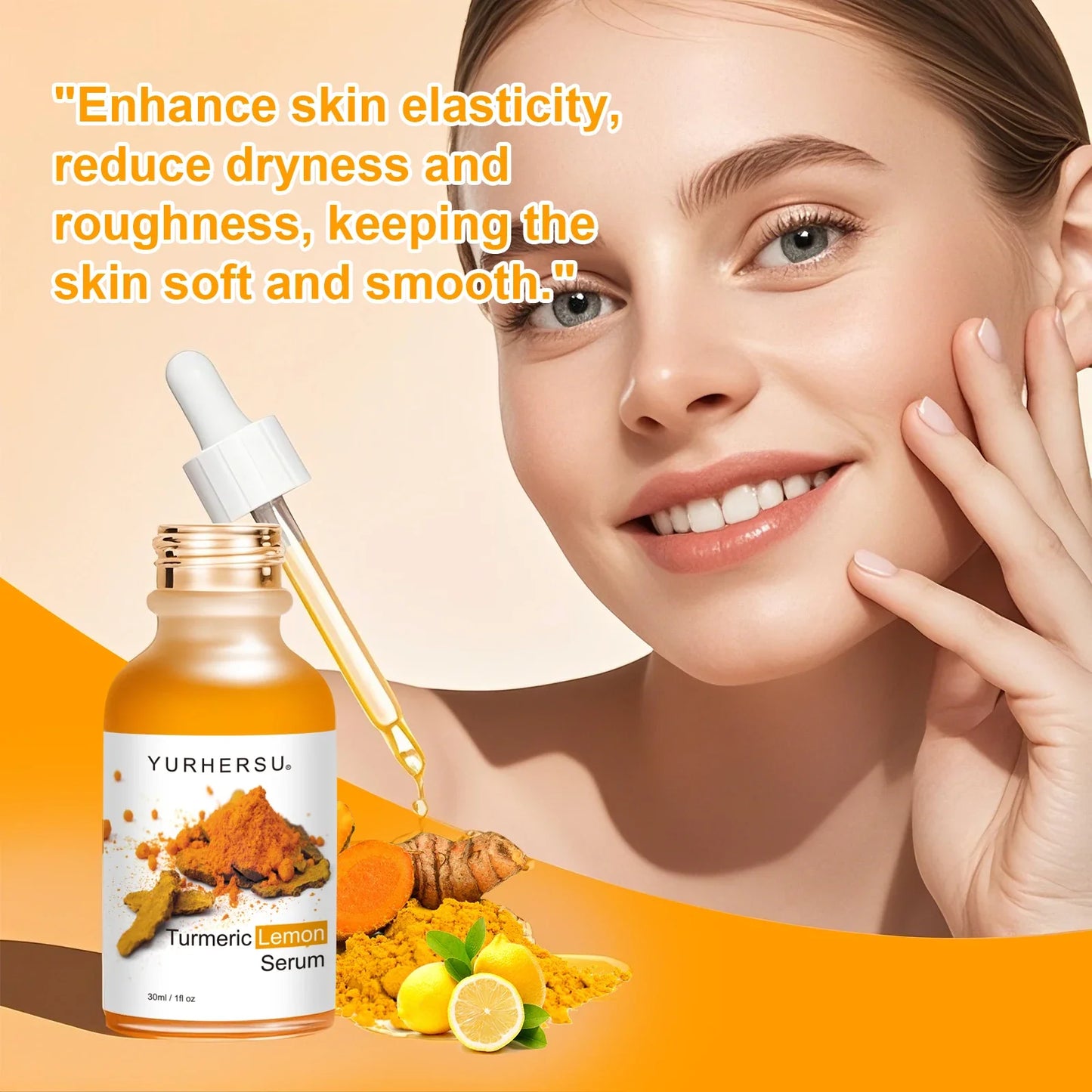 Turmeric Lemon Extract Face Serum – Antioxidant Moisturizer