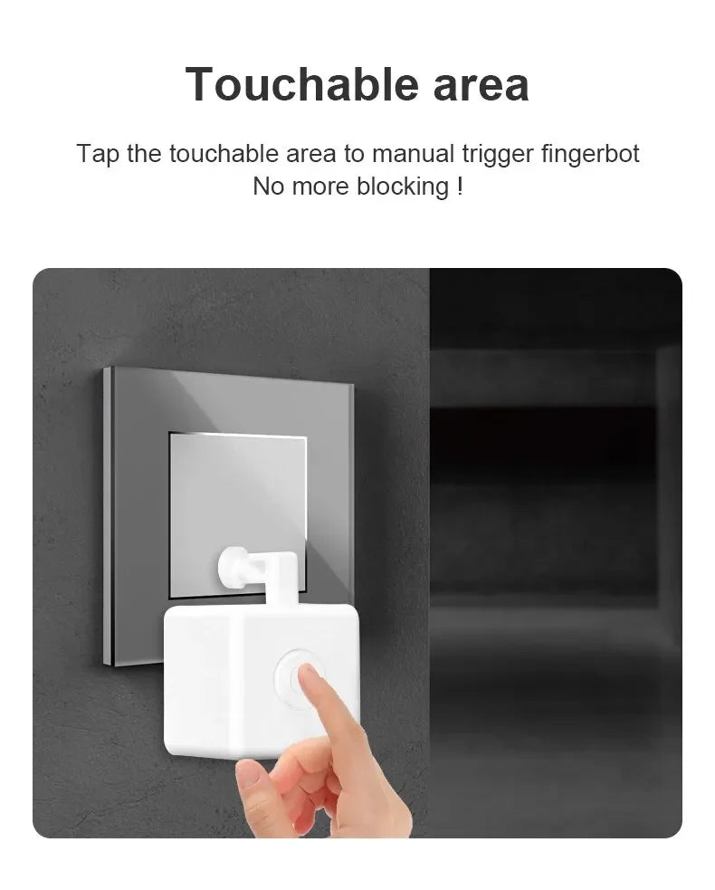 Tuya Bluetooth Smart Fingerbot PLUS Switch Finger Robot Button Pusher Remote Control for Alexa Google Assistant Voice Control Peaceful Pleasures Health and Wellness