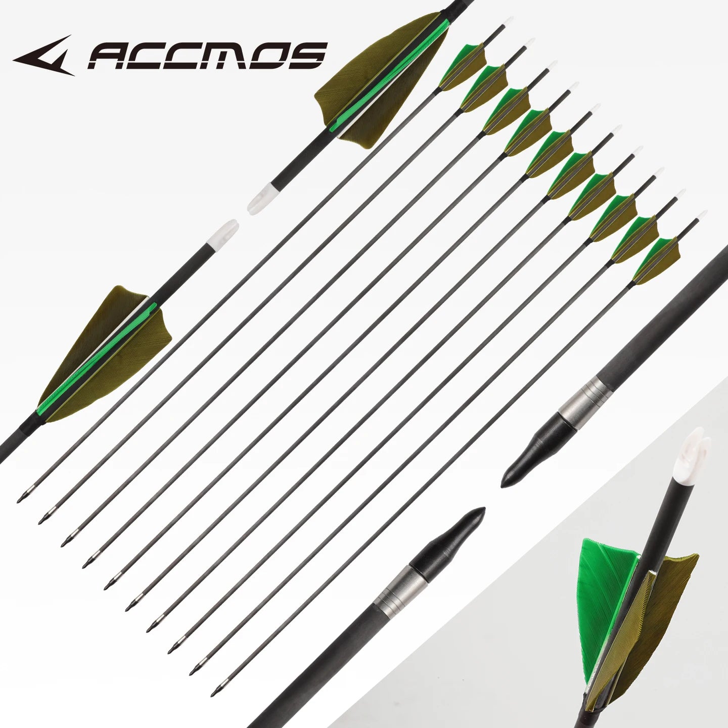 ACCMOS ID5 2 Pure Carbon Arrows 33 0 001 Straightness 3 Shield