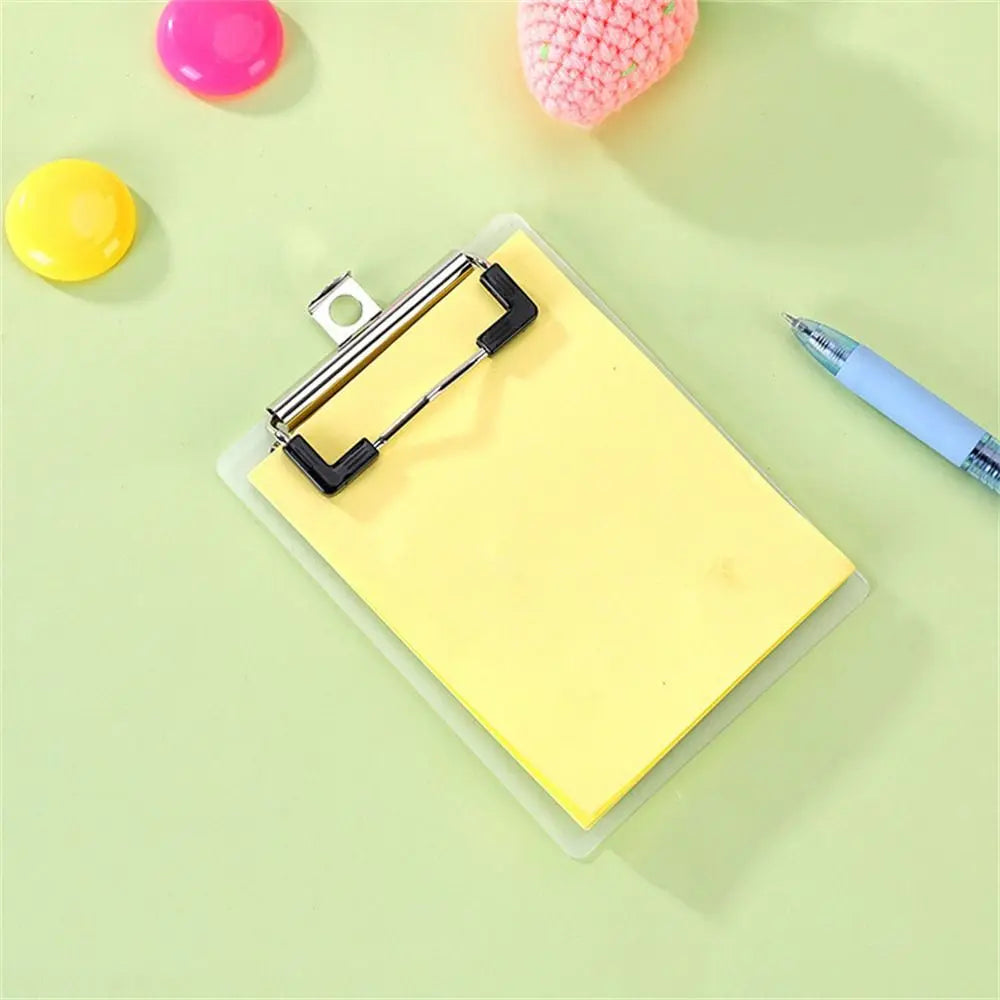 Notebooks 50sheets Clipboard Notepads Writing Pad Paper Holder Clip Folder Board Thickened Panel Mini Memo Pad Stationery Peaceful Pleasures Health and Wellness yellow