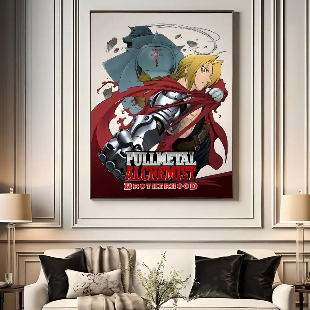 Fullmetal Alchemist Anime Poster – A4 HD Wall Art Print