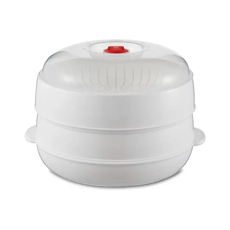 Microwave Food Steamer Set | Heat-Resistant Stackable Trays