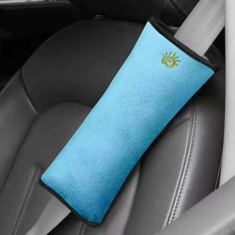 Kids Shoulder Pad Interior Car Seat Belt Chest Cushion Universal Safety Car Seat Shoulder Protector Pillow Pads for Kids Women Peaceful Pleasures Health and Wellness Blue
