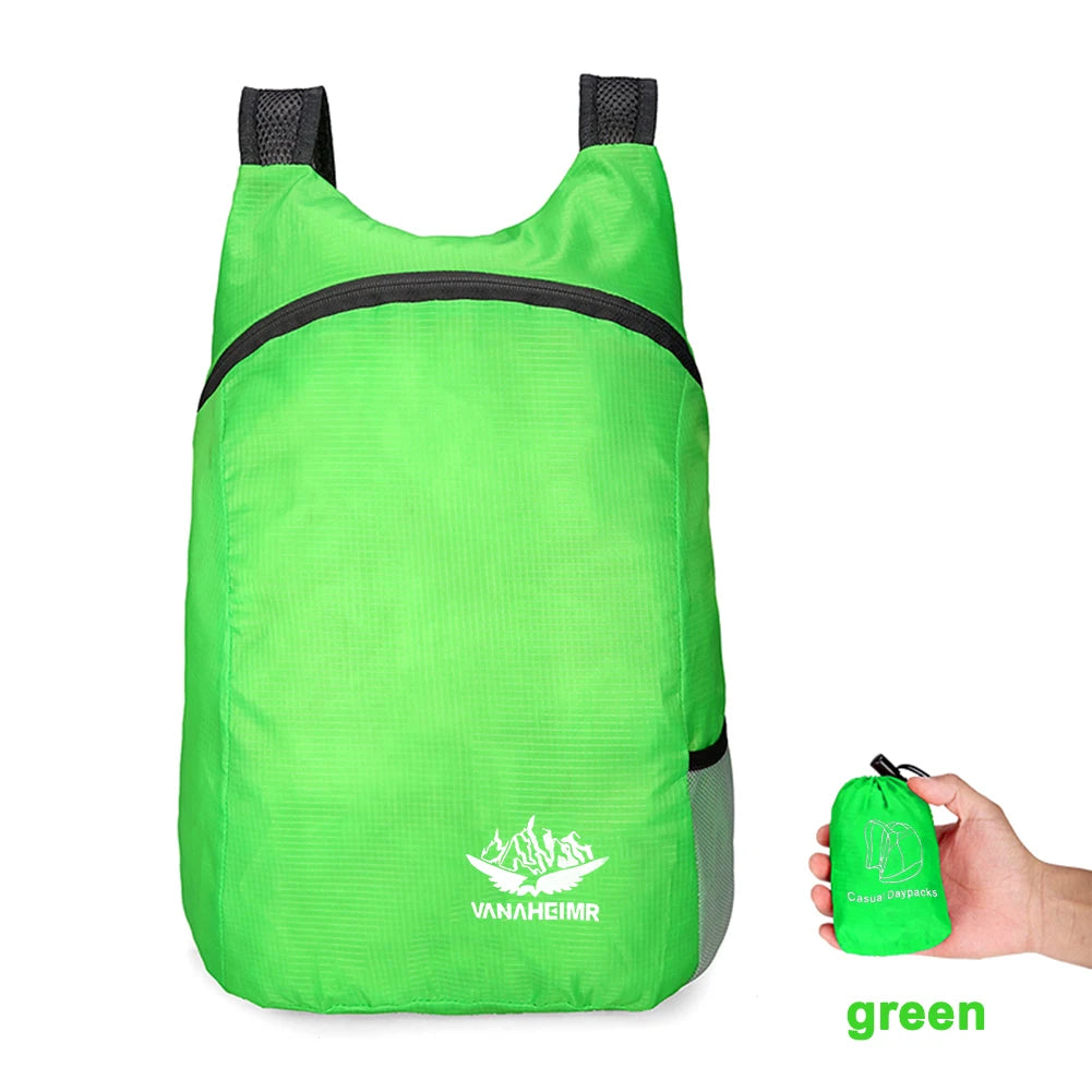 Foldable Waterproof Hiking Daypack – Lightweight Travel Bag Peaceful Pleasures Health and Wellness