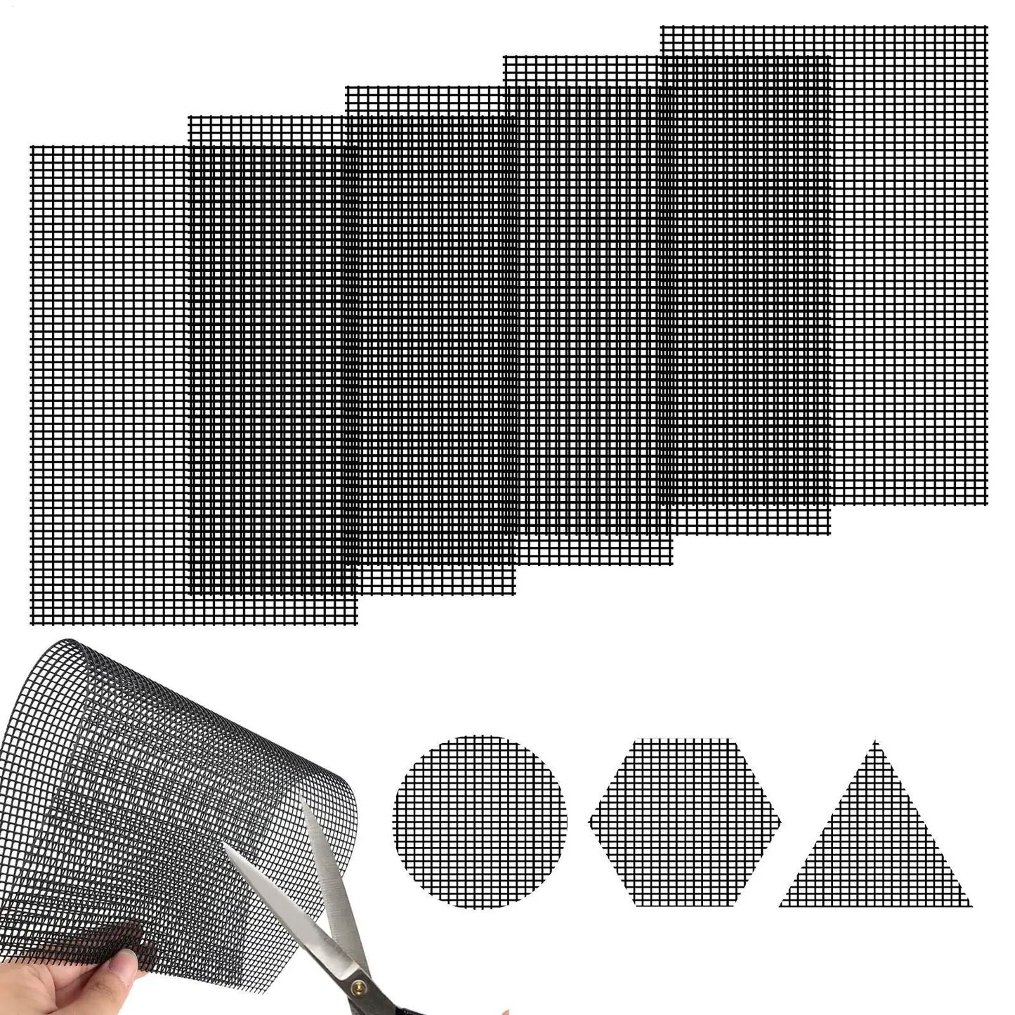 Flower Pot Drainage Mesh Pads 5-Pack | Cuttable Fiberglass Mat