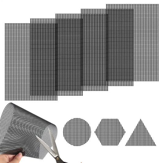 Flower Pot Drainage Mesh Pads 5-Pack | Cuttable Fiberglass Mat Pot Drainage Mesh Peaceful Pleasures Health and Wellness