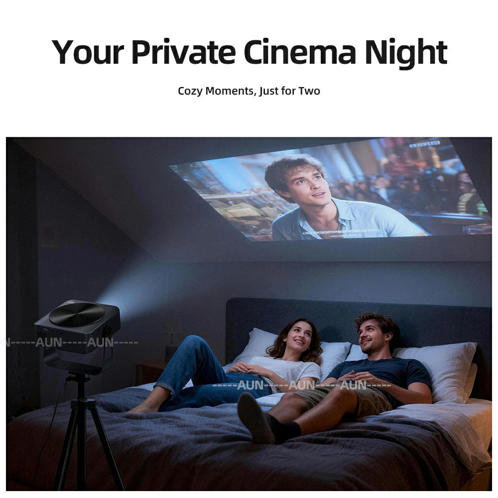 AUN A005 4K 1080P Smart Android Projector | Short Throw LCD Peaceful Pleasures Health and Wellness