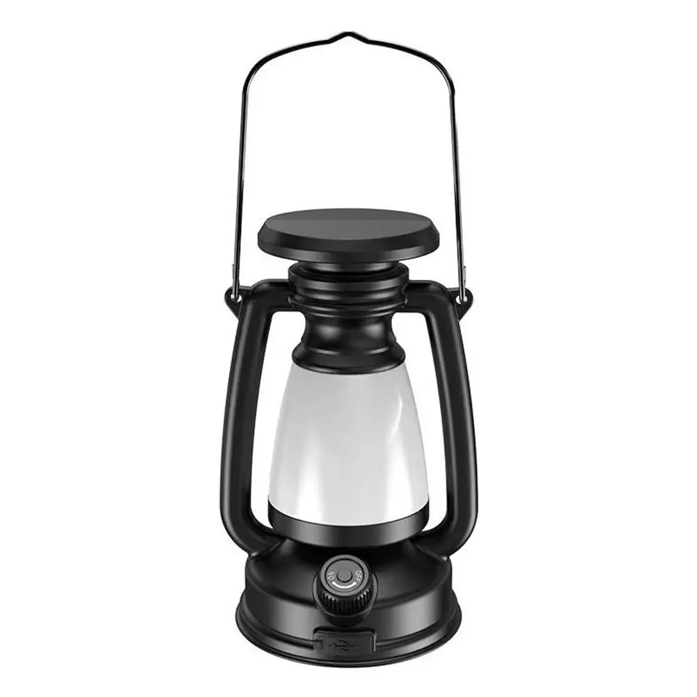 Vintage Rechargeable LED Camping Lantern | Hanging Garden Lamp