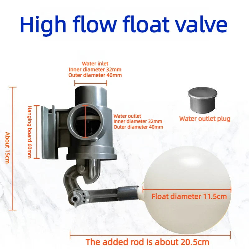 Automatic Float Ball Valve – Adjustable Tank & Pool Water Level