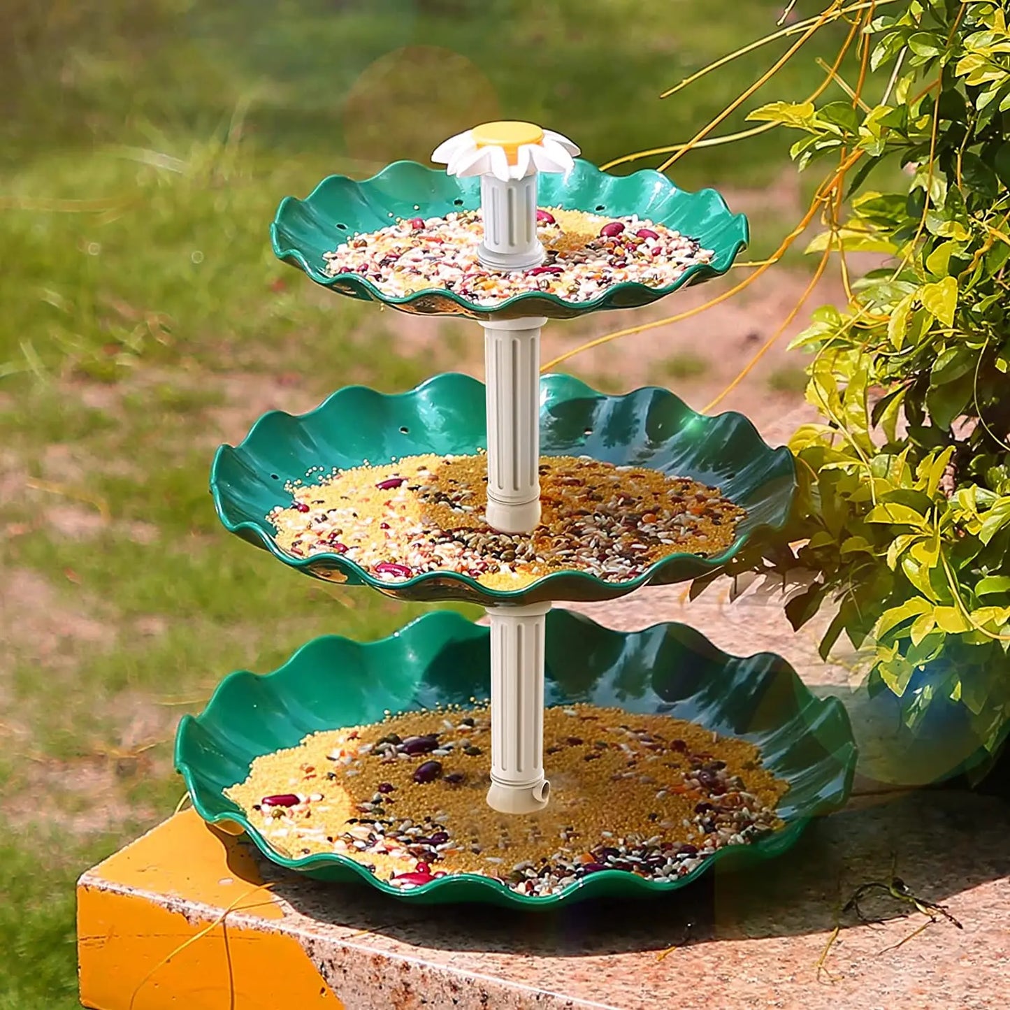 3-Tier Solar Bird Bath Fountain | 2.5W Solar Pump | AISITIN