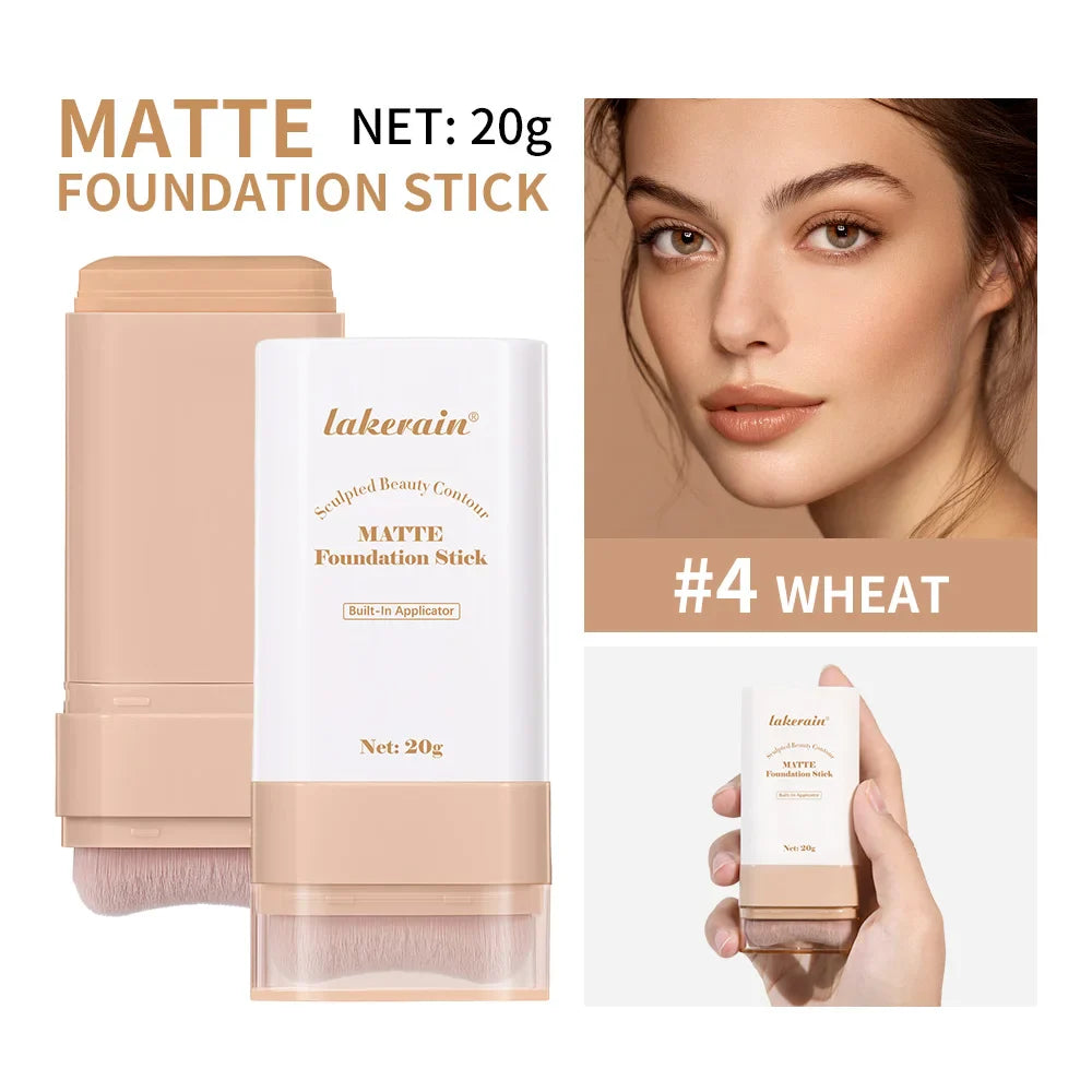 Matte Foundation Stick – Waterproof, Lightweight & Full Coverage