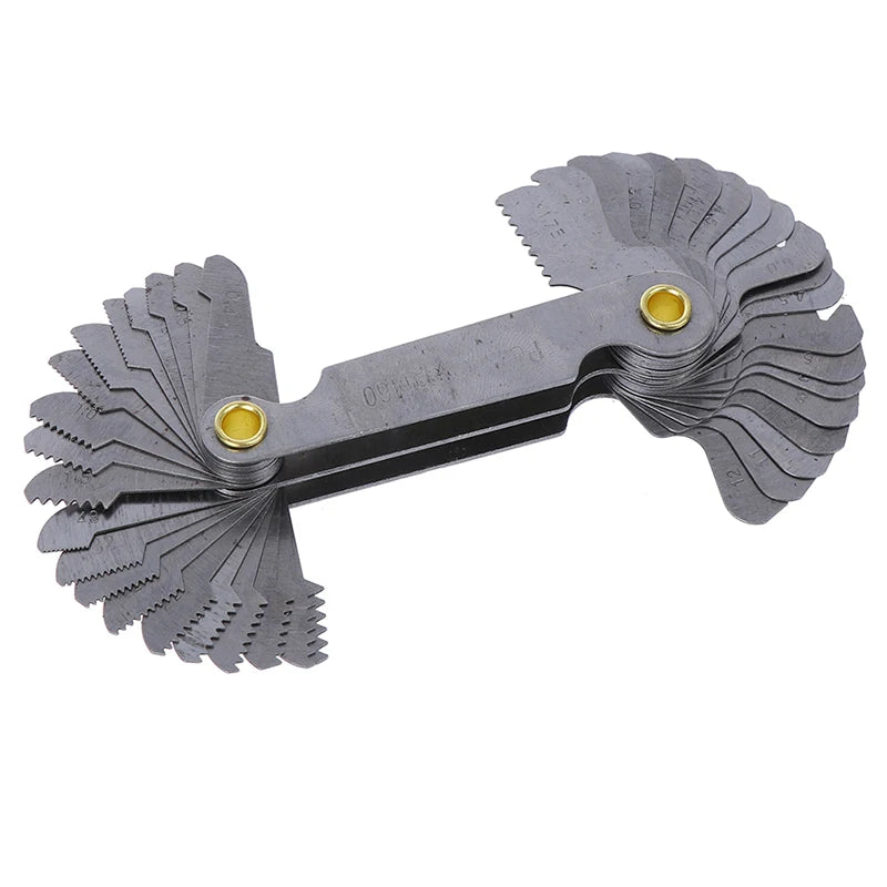 Thread Measuring Gage 60 Degree Metric Screw Thread Pitch Gauge For Measuring Thread And External Thread Tooth Pitch Peaceful Pleasures Health and Wellness