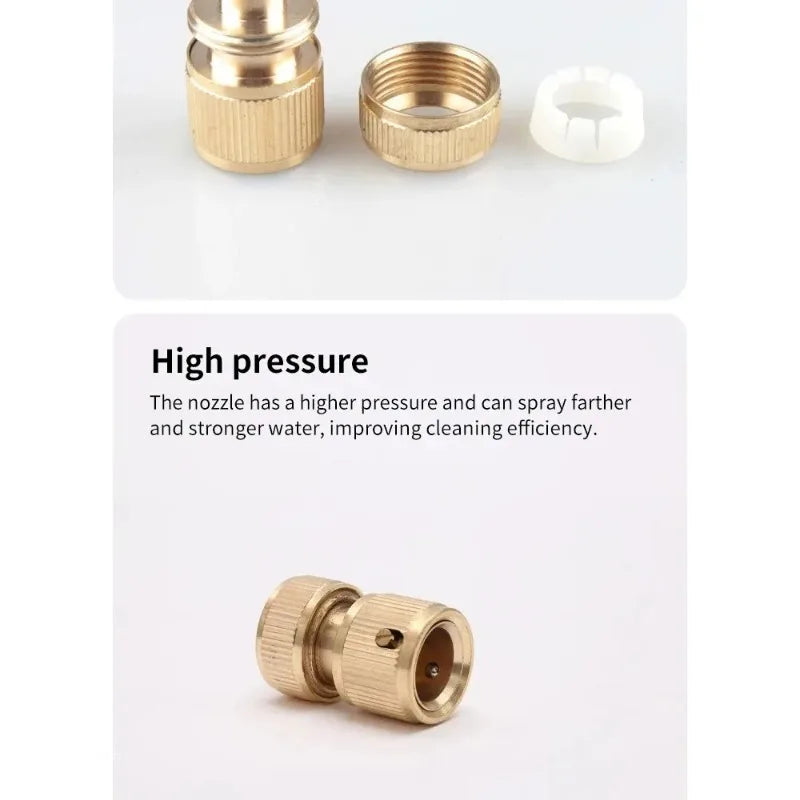4-Way High Pressure Quick Connector – Car Wash & Garden Hose