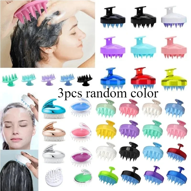 Silicone Scalp Massage Shampoo Brush | Hair Washing Comb
