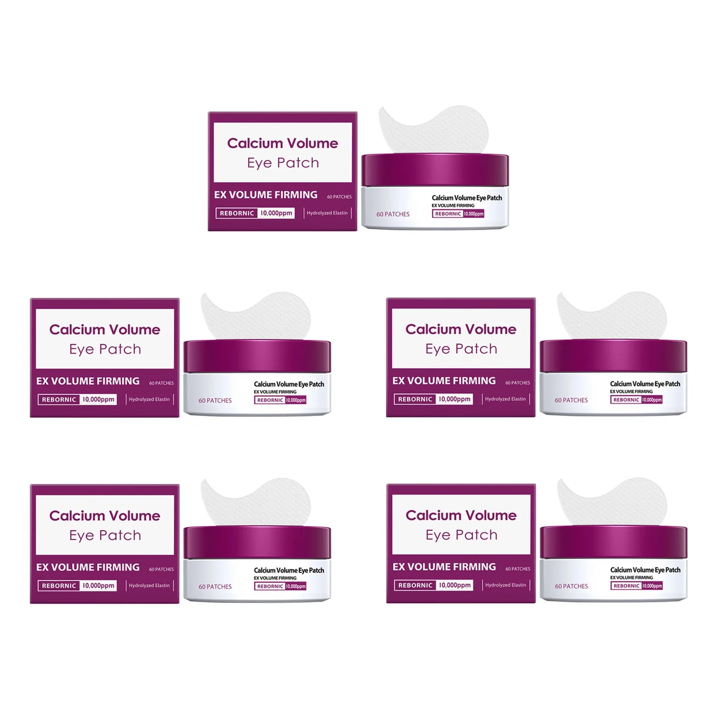 Calcium Collagen Eye Patches – Anti-Puffiness & Firming (60pk)