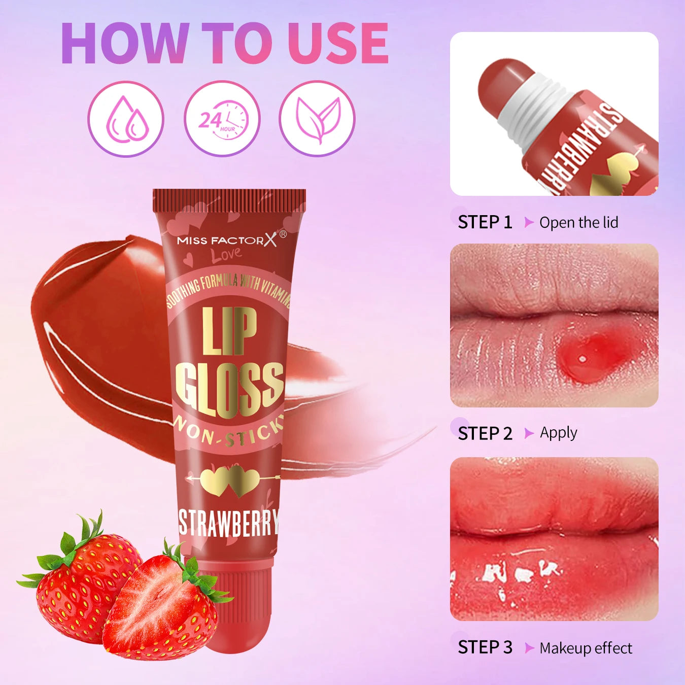 6-piece Moisturizing Lip Oil Set - Long lasting Gloss Effect, Portable Travel Kit, Thanksgiving and Christmas Gift Peaceful Pleasures Health and Wellness