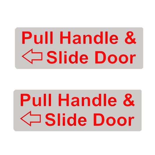 150mmx50mm Pull Handle and Slide Door to Open Stickers Minicab Car Van Taxi Signs 2Pcs Peaceful Pleasures Health and Wellness Default Title