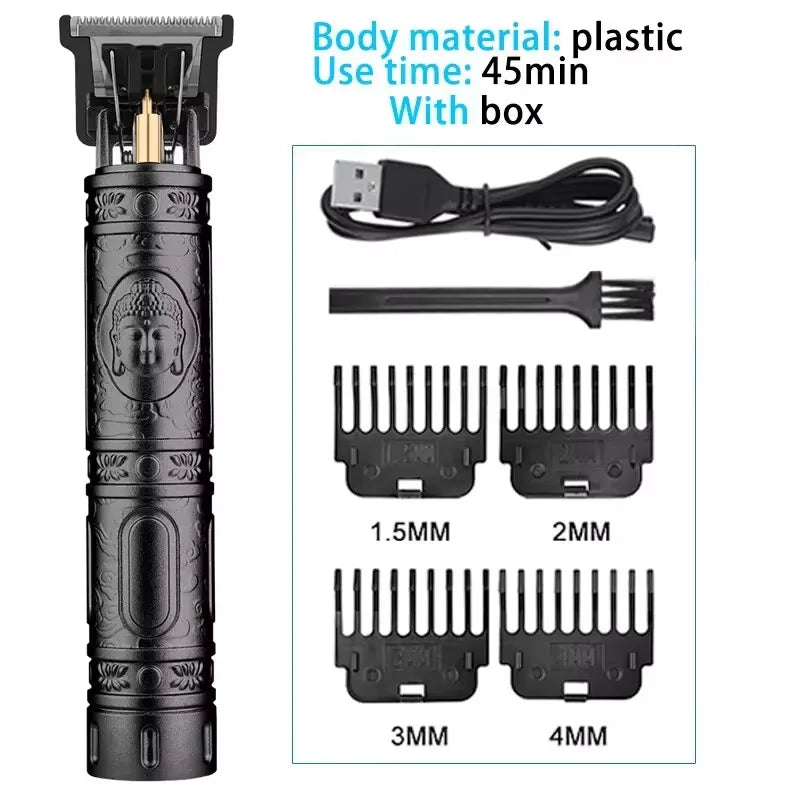 T9 USB Rechargeable Hair Clipper & Beard Trimmer for Men