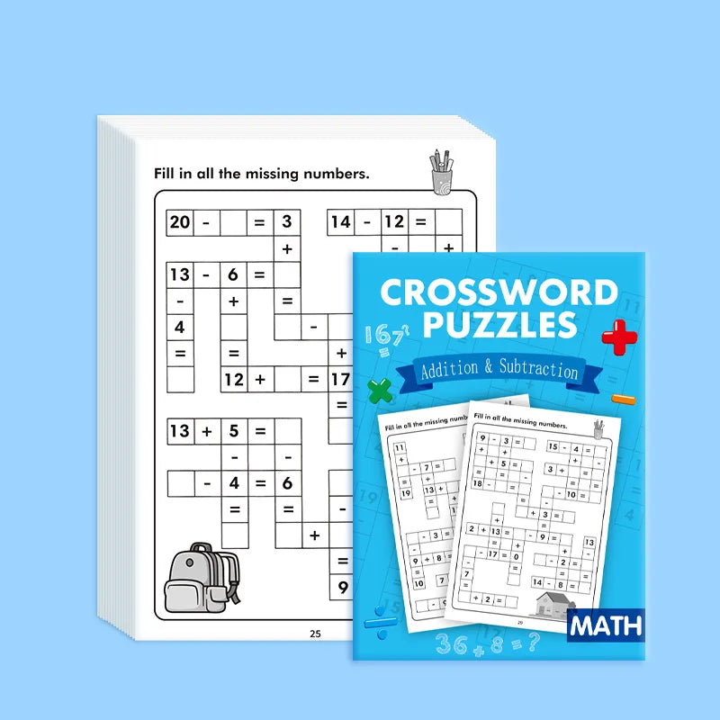 Children's Mental Math Number Fill-in Fun Addition Subtraction