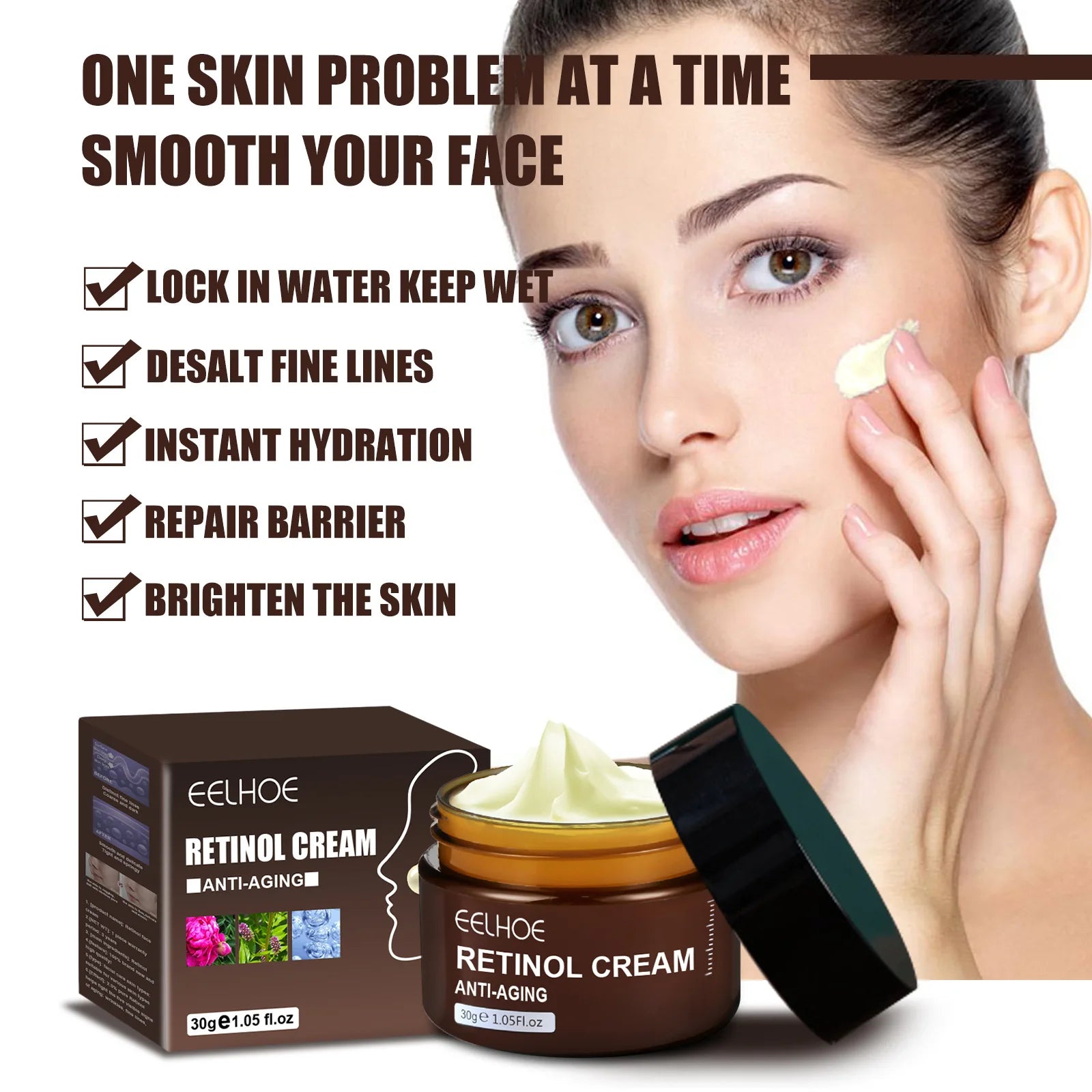 EELHOE Retinol Anti Aging Face Cream for Firming and Brightening Peaceful Pleasures Health and Wellness