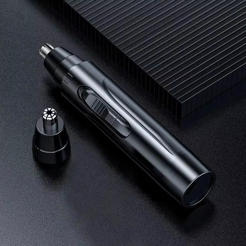 Electric Nose & Eyebrow Hair Trimmer – Quiet, Washable