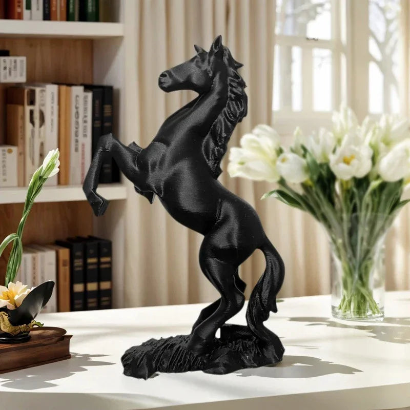 3D Printed Pegasus Horse Statue – Modern Animal Art Decor