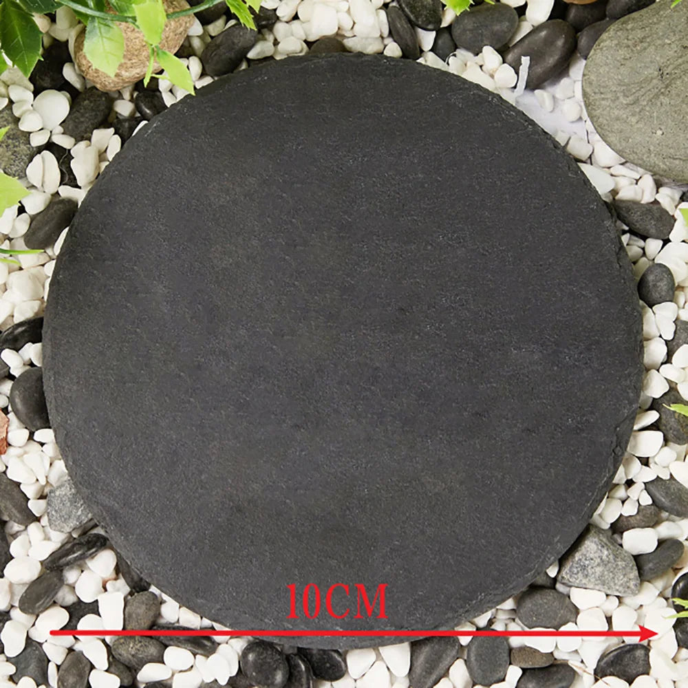 Personalized Pet Memorial Stone with Photo Printing Dog Grave Marker Plaque Custom Pet Memorial Garden Stone Slate with Name Peaceful Pleasures Health and Wellness Style C Round
