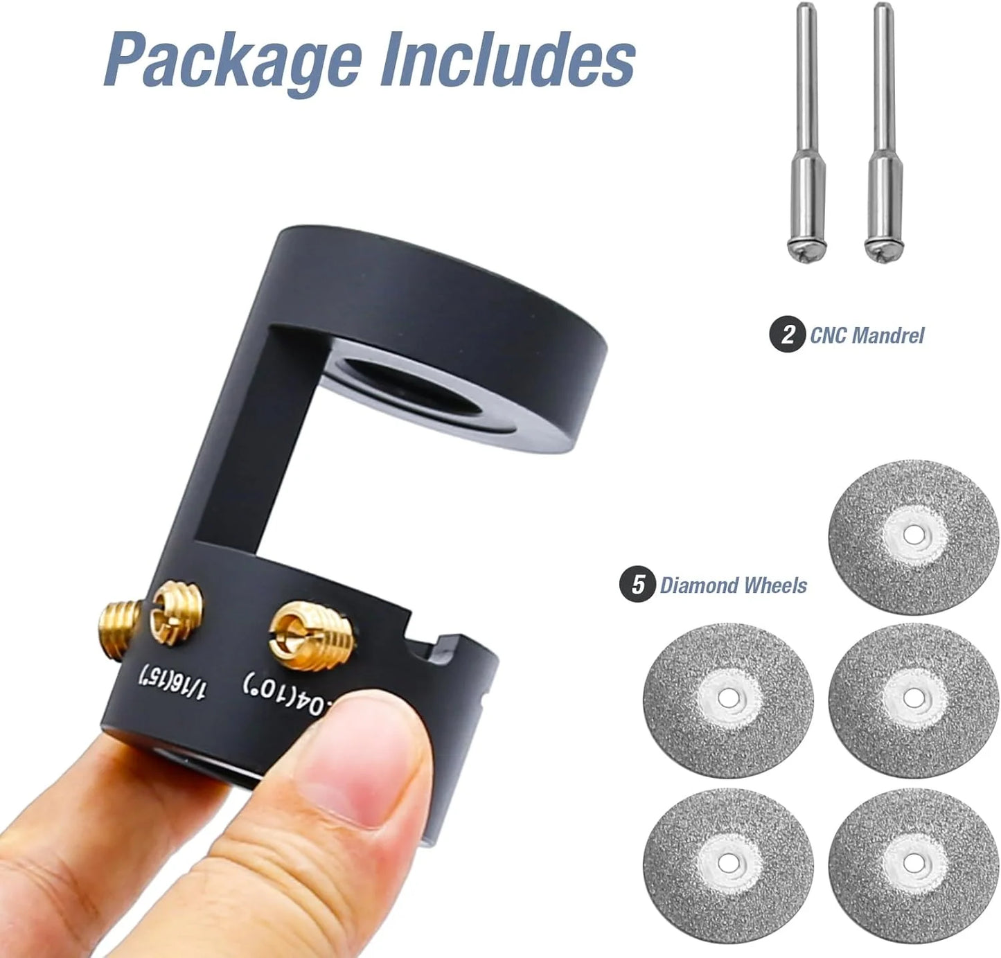 TIG Tungsten Sharpener Head Tool 4 Cut-off Slots Multi-angle