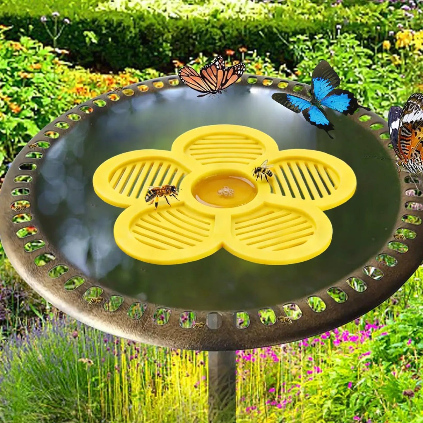Floating Bee Watering Station – Honeycomb Pollinator Feeder