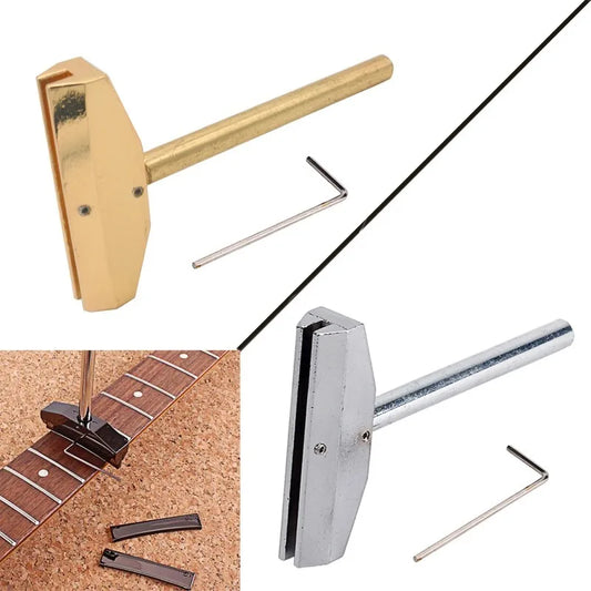 Electric Guitar Repair Tool Alloy Fretboard Press Caul Gold Silver Peaceful Pleasures Health and Wellness