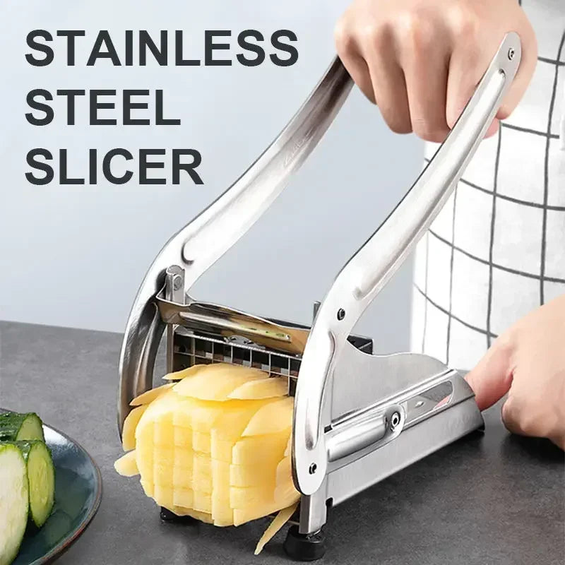 1pc stainless steel cutting machine vegetable cutting machine potato slicer french fry cutting machine, food chopper Peaceful Pleasures Health and Wellness