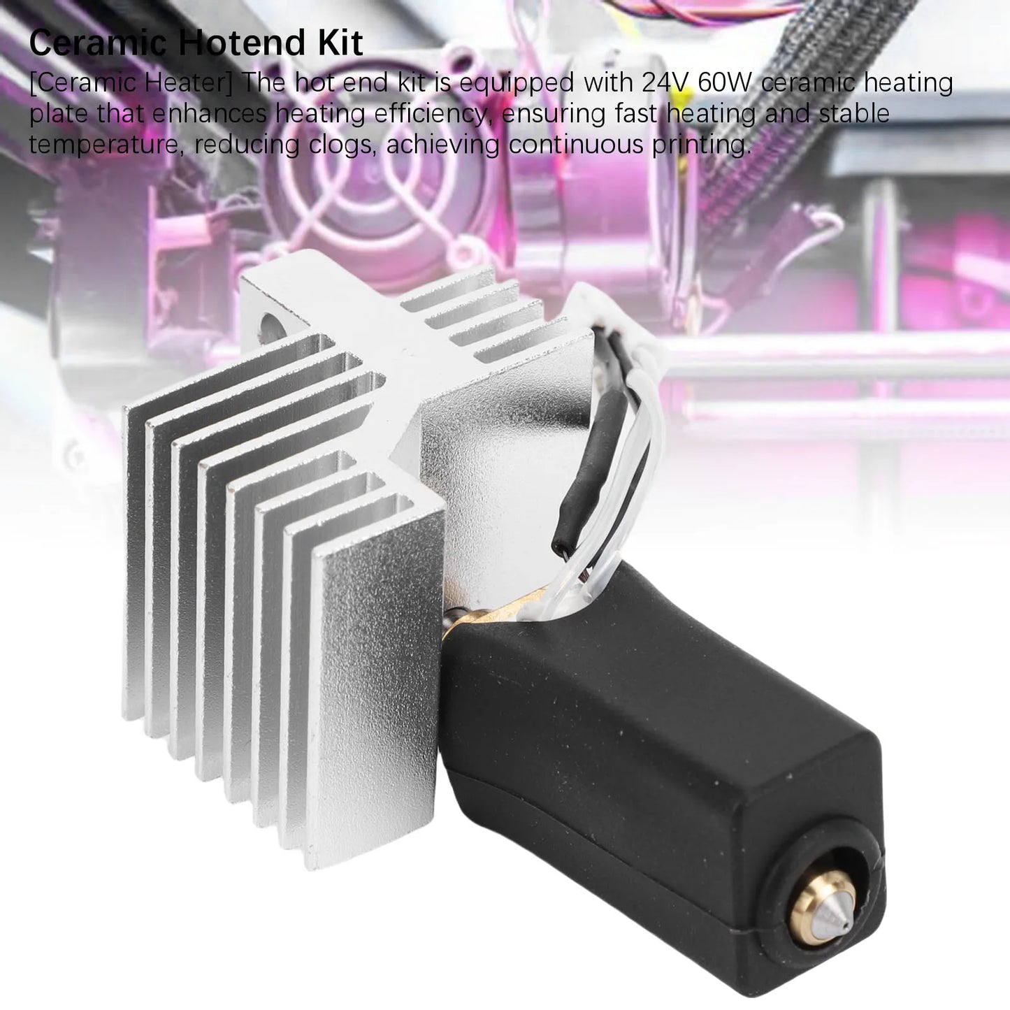 Elegoo Centauri Carbon Hotend Kit – 0.4mm Bimetal & 60W Ceramic