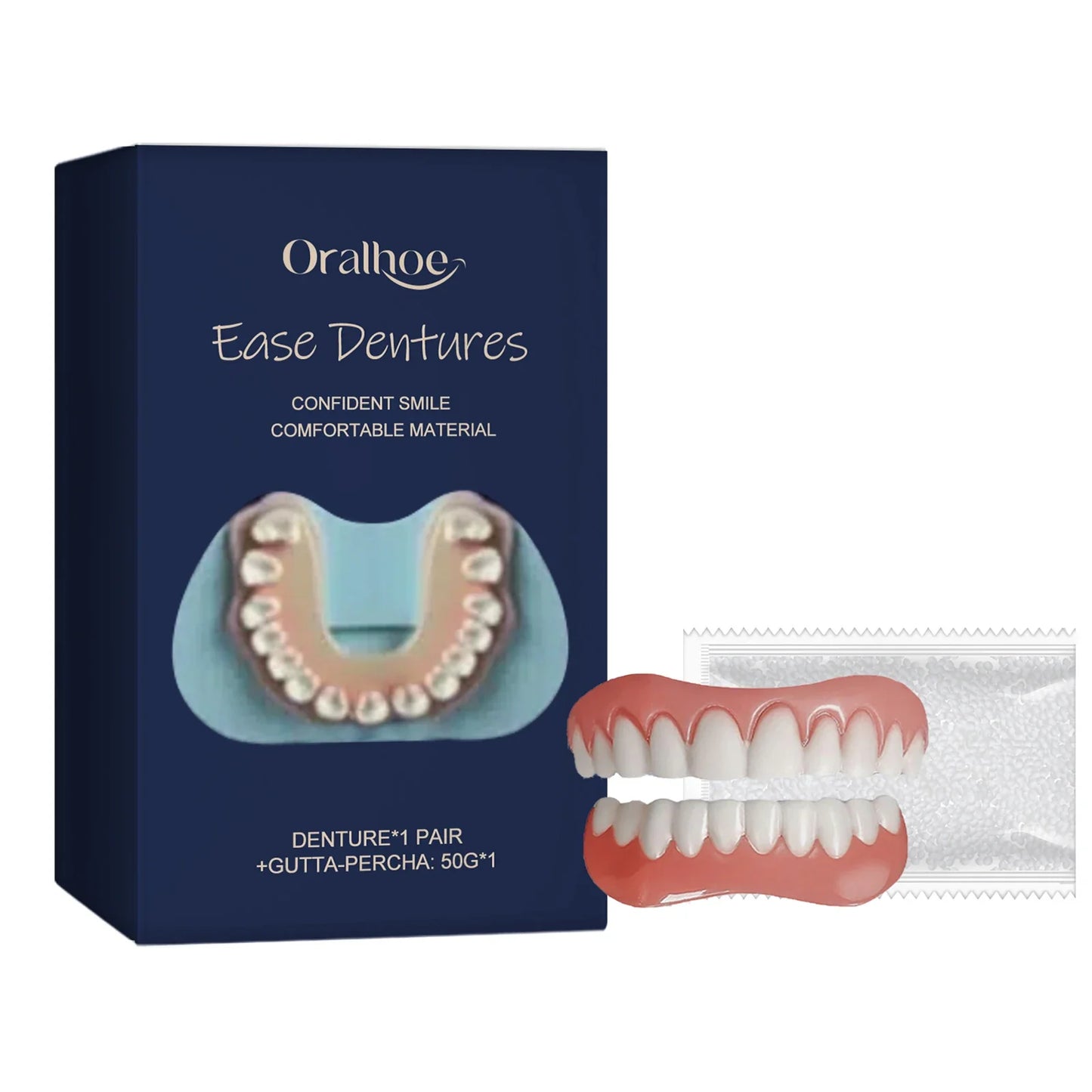 Snap-On Veneer Dentures – Cosmetic Smile Silicone Kit