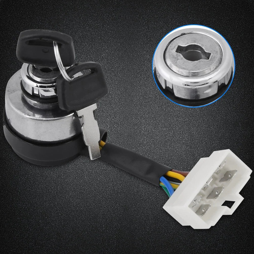 6 Wire Ignition Start Key Switch 2 5-6 5KW 188F Gas Generator