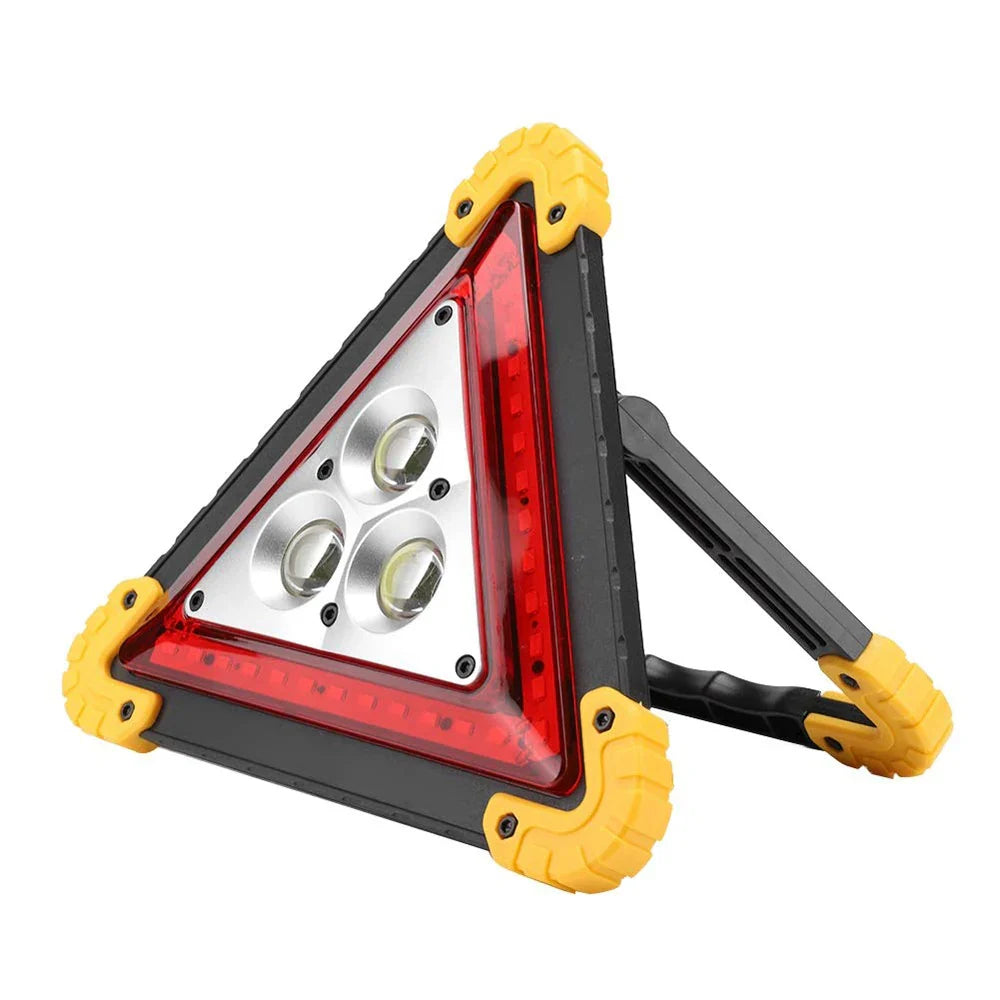 COB 30W Rechargeable Triangle Emergency Car Work Light 1500LM