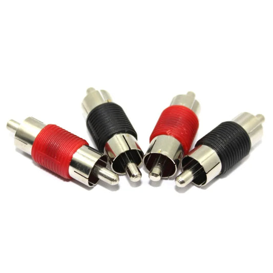 RCA Male Audio&video Converter Plug Lotus Adapter AV Audio Cable Peaceful Pleasures Health and Wellness Red