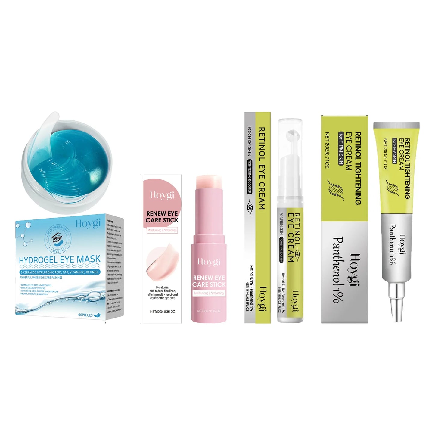 Retinol Eye Cream, Serum, Stick & Patches for Dark Circles