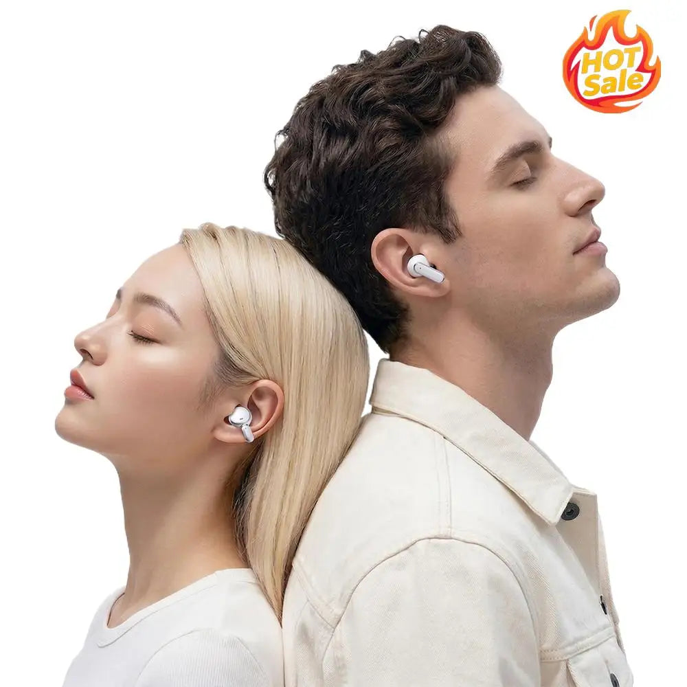 2-in-1 Bluetooth Earbuds & Clip Headset – LED Display HiFi