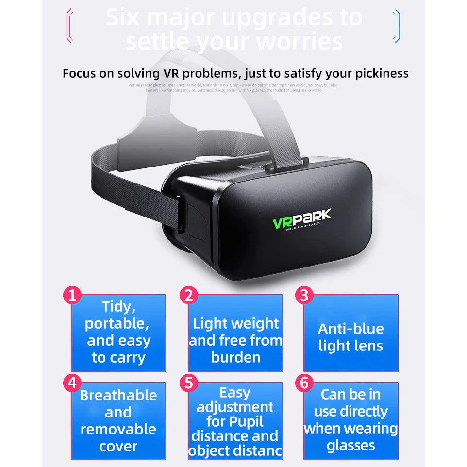 AyeBeau 3D VR Headset for Smartphones | Immersive VR Goggles