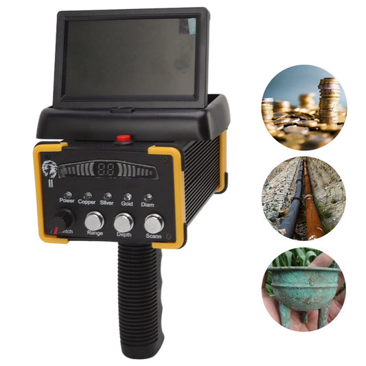 Metal Locator Intelligent Modular High Accuracy Metal Detector 1000 Meters Range 15m Depth with Antenna for Silver Peaceful Pleasures Health and Wellness