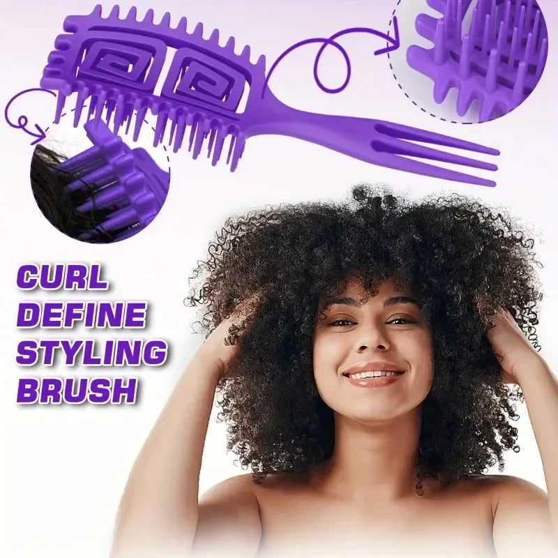 3-in-1 Curling Comb – Styling, Curling & Massage Tool
