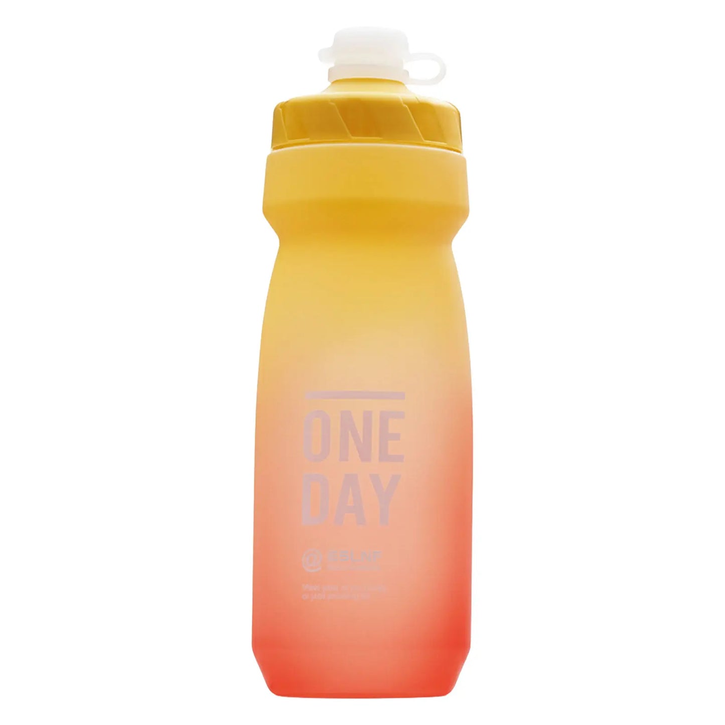 Bicycle Water Bottle Insulated 750ml Stainless Steel Leak Proof Design for Outdoor Cycling Peaceful Pleasures Health and Wellness 760ml gradual orange